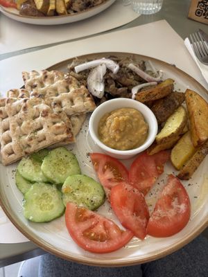 Vegan gyros | May 2025  at Aubergine Cafe in Corfu