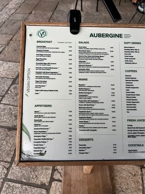   at Aubergine Cafe in Corfu