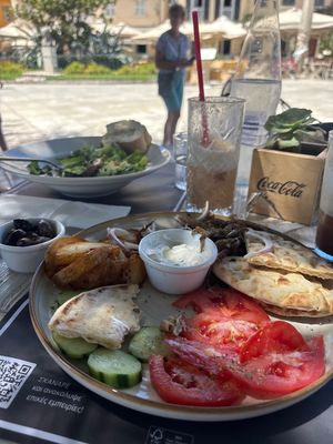   at Aubergine Cafe in Corfu