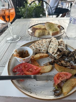   at Aubergine Cafe in Corfu