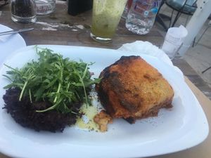 . at Aubergine Cafe in Corfu