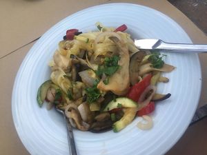 . at Aubergine Cafe in Corfu