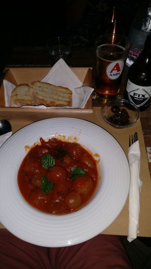 Stifado at Aubergine Cafe in Corfu