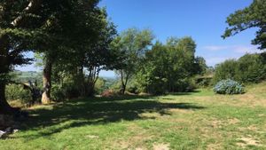 View from the back door of the farmhouse - the sun sets are divine too at Robins Realm in Carmarthen