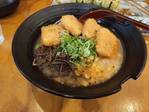 Tofu Katsu Ramen with tan tan broth at Koshigaya Kitchen in Campbelltown