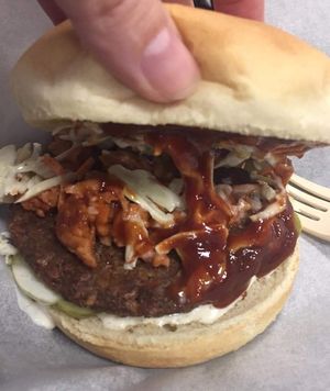 Burger at Meta Burger in Denver