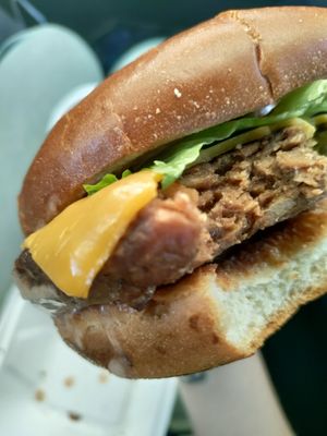 Classic burger at Meta Burger in Denver