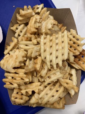 Basket of fries  at Meta Burger in Denver