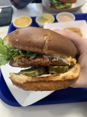 Classic burger  at Meta Burger in Denver