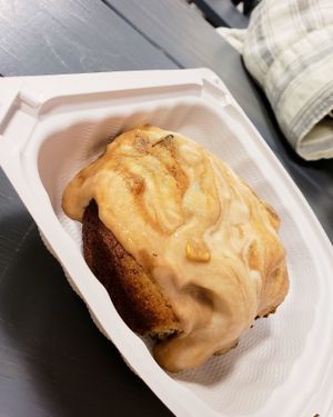 cookie thing tastes better with chocolate turtle shake on top at Meta Burger in Denver