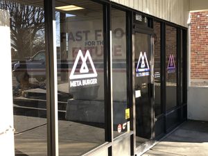 Entrance  at Meta Burger in Denver