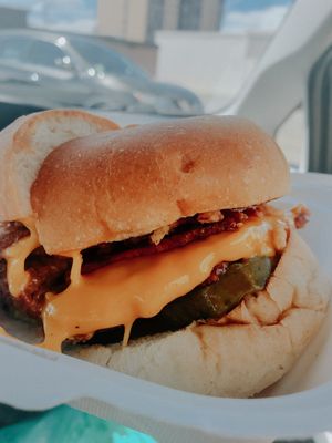 Western (BBQ) Burger at Meta Burger in Denver