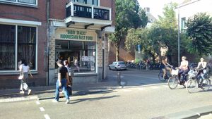 storefront of Babby snacks at Babby's Kitchen in Utrecht