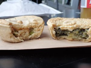 Generous fillings at Himalaya Bakery and Cafe in Daylesford