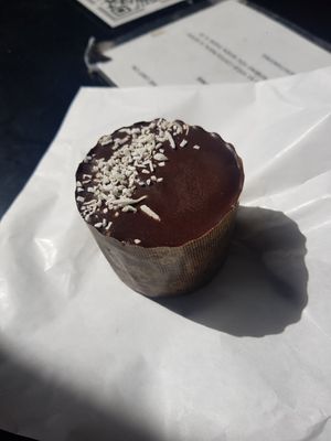 Chocolate cake at Himalaya Bakery and Cafe in Daylesford