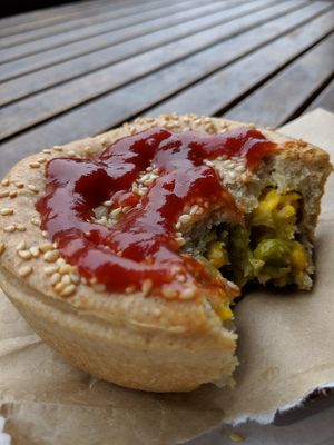 Veggie Pie at Himalaya Bakery and Cafe in Daylesford