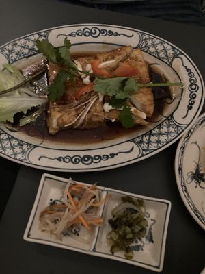 tofu caramel at Lúa Cuisine in Frankfurt