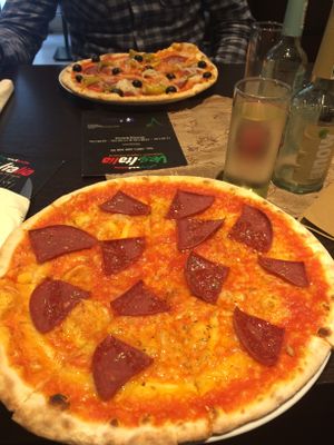 Yes. That's really vegan! And it tastes almost real. It's amazing.  at Veg-Italia in Passau