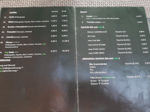 There's a different card for drinks - these are not up to date ;) at Veg-Italia in Passau