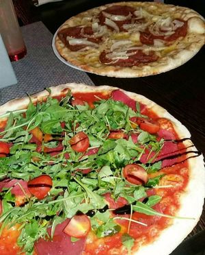 Delicious Pizza 🍕 at Veg-Italia in Passau