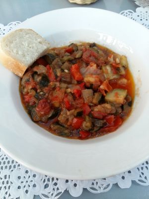 Vegan Pisto  at Sabores de la Granja in Granada