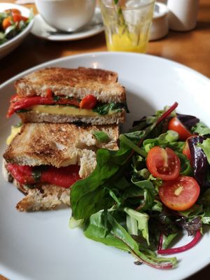 Vegan sandwich at Green Onion Cafe in Limerick