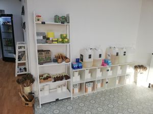 Liquid refill section. These items are also sold by weight. We stock cleaning and selfcare liquids. Bring your own bottles or we have a selection you can take it buy at Waste Not Want Not in Birkenhead