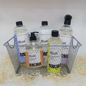 Cleaning bundles. Refill in the shop when you run out. Includes basket. As will all of our products these are vegan, cruelty free and natural so they don't harm the environment  at Waste Not Want Not in Birkenhead