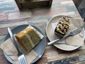 Vegan cake 🍰   at The Meadow Café in Cheltenham