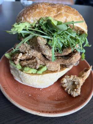 Mushroom sandwich   at Omni Cafe in Whitley Bay