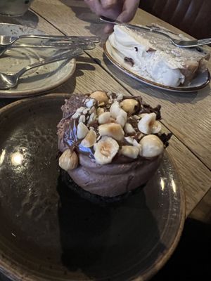 Choc hazelnut/blueberry coconut cakes   at Omni Cafe in Whitley Bay