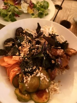 Bibimbap (cold tasty salad) at Skøg in Brno