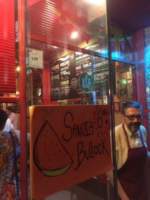 Sandia bullock : watermelon, tequila and contreu  at Colorado Cantina Express in Madrid