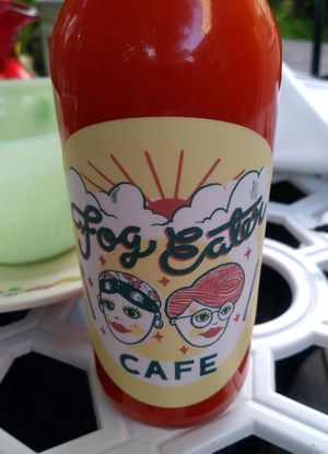 Owners at Fog Eater Cafe in Mendocino