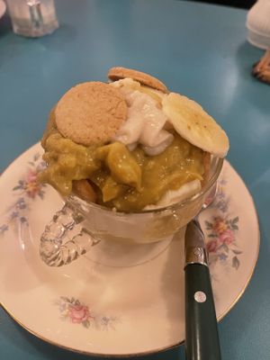 Banana pudding  at Fog Eater Cafe in Mendocino