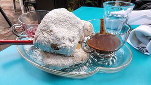 Binget chocolate coffee at Fog Eater Cafe in Mendocino