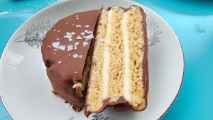 Vegan moon pie at Fog Eater Cafe in Mendocino