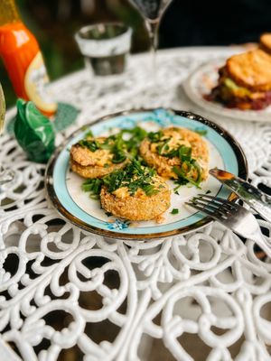   at Fog Eater Cafe in Mendocino