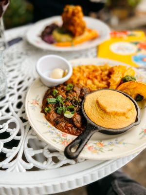   at Fog Eater Cafe in Mendocino