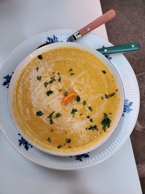  at Fog Eater Cafe in Mendocino