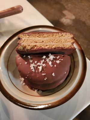  at Fog Eater Cafe in Mendocino