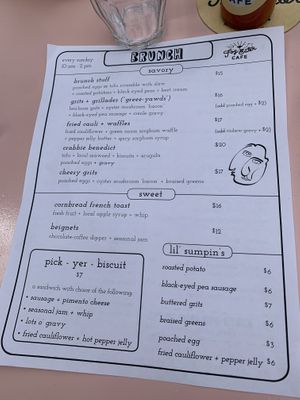 All vegan except for the optional added eggs   at Fog Eater Cafe in Mendocino