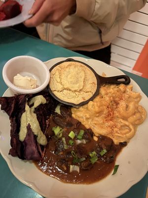 Southern plate   at Fog Eater Cafe in Mendocino