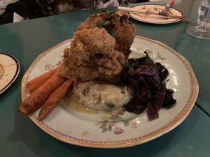   at Fog Eater Cafe in Mendocino