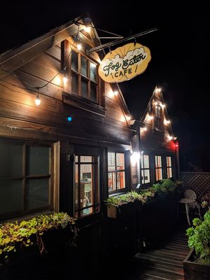 Night time! at Fog Eater Cafe in Mendocino
