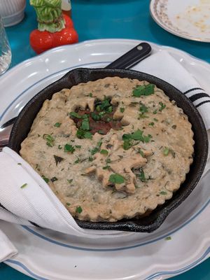 Pot pie! at Fog Eater Cafe in Mendocino