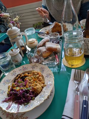 Breakfast! at Fog Eater Cafe in Mendocino