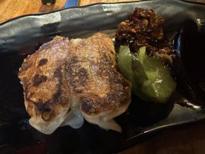Imposible gyoza   at Ramen Yamadaya in San Francisco