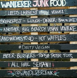 Signs at Wanderer in Leeds