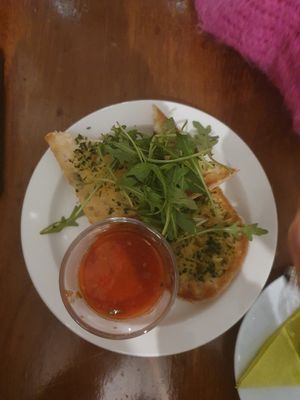 Garlic bread at Pasta Factory in Galway